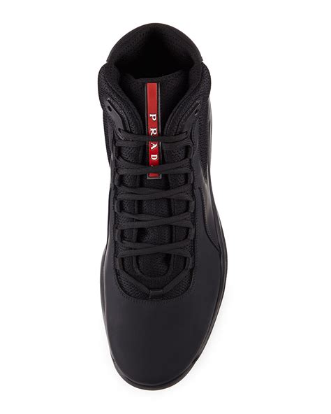 prada high tops mens|high top Prada americas cup.